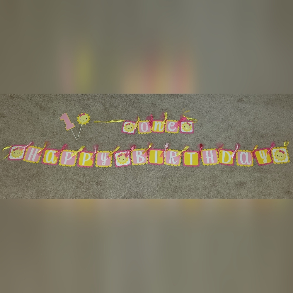 Sunshine theme birthday decor